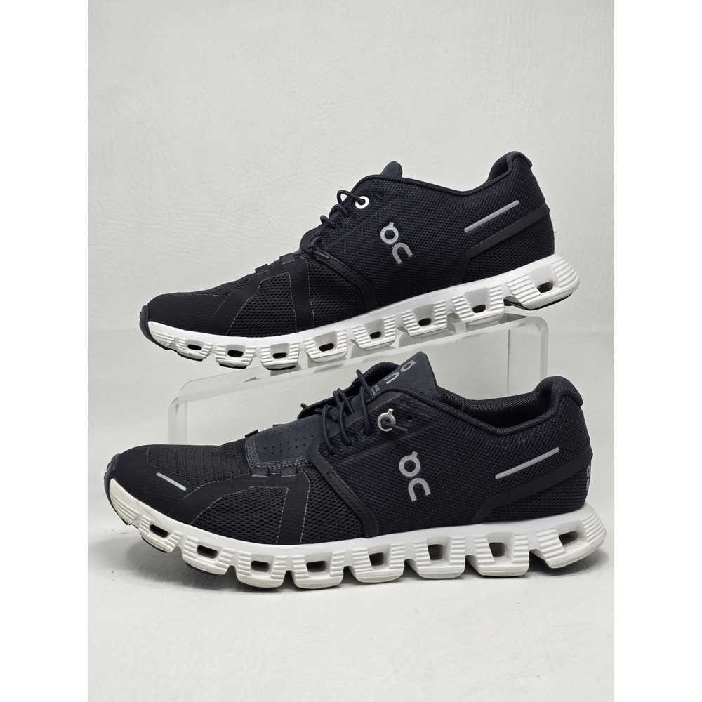 On Running Cloud 5 Womens Running Shoes Size 8.5 Black/White 59.98904 Pre-owned - Picture 10 of 10